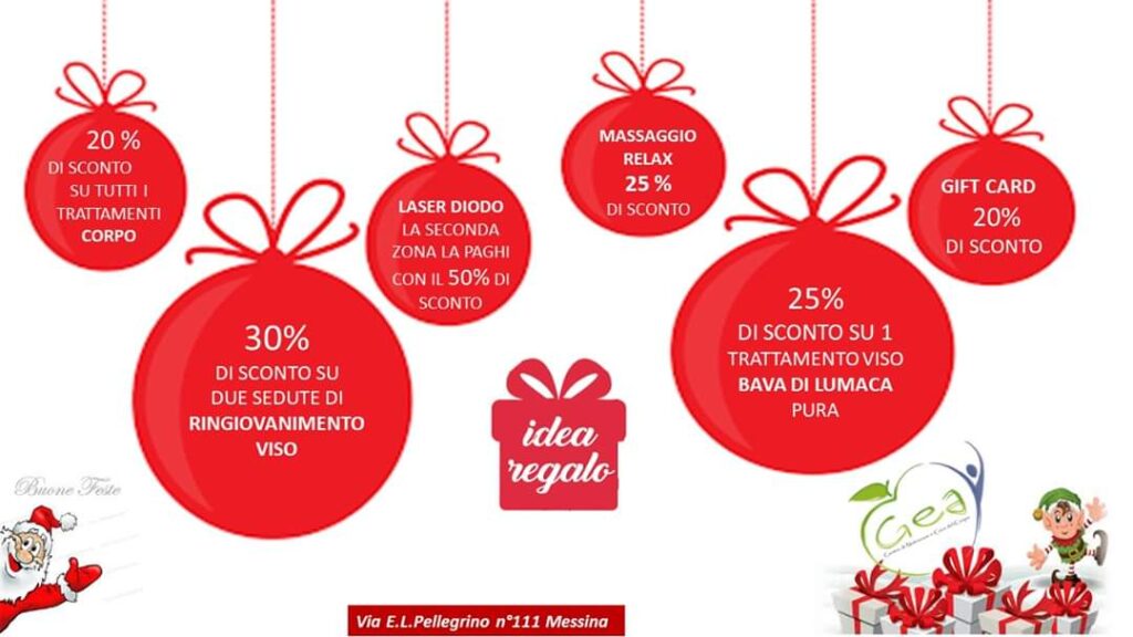 A Natale Regala Benessere A Chi Ami Di Piu Gea Centro Di Nutrizione E Cura Del Corpo Idee Regalo